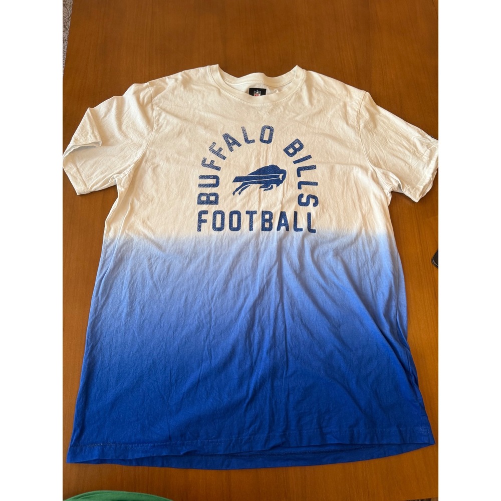 Buffalo‎ Bills Football T-Shirt XL NFL Team Apparel Dip Dye New Era